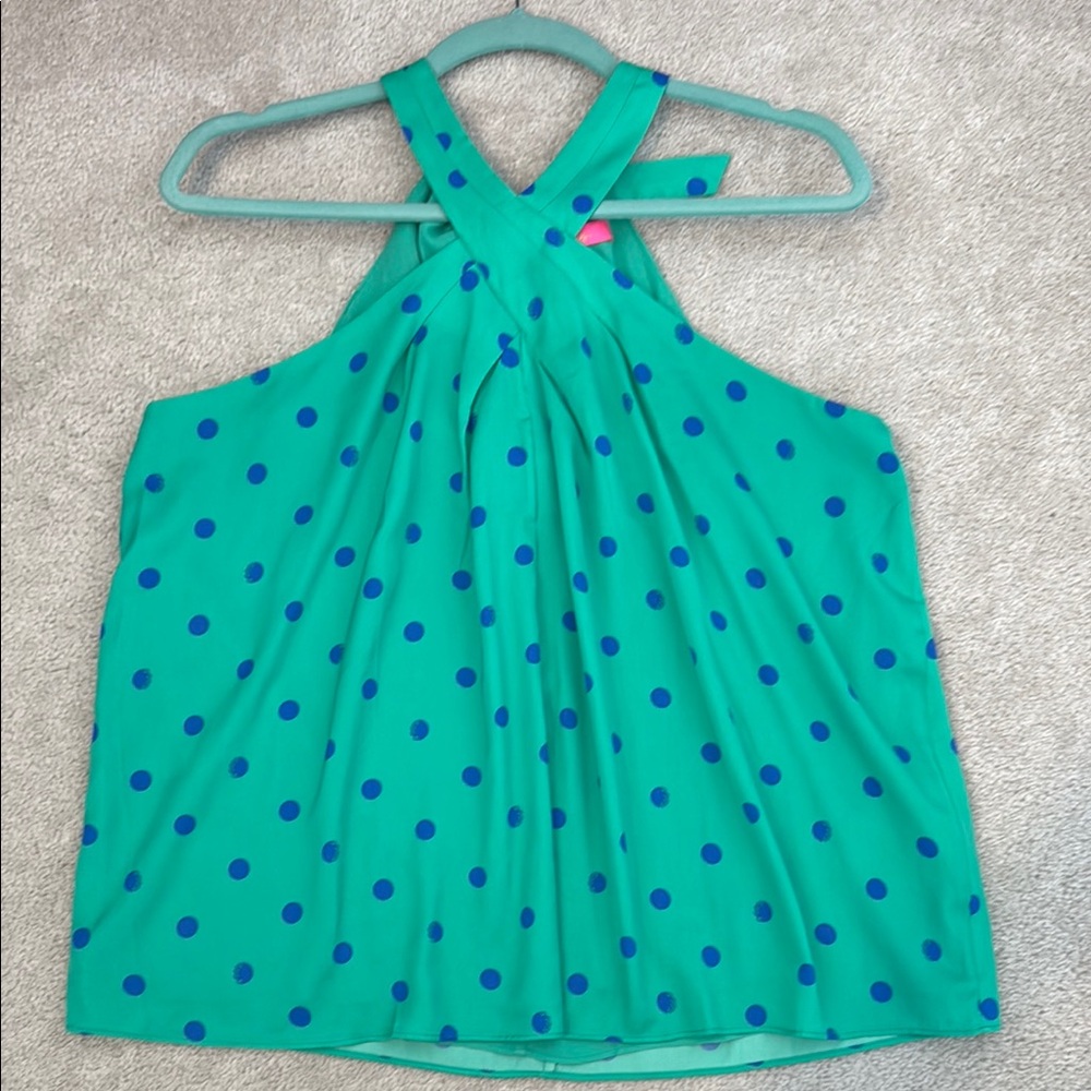 NWOT Lilly Pulitzer L halter style blouse